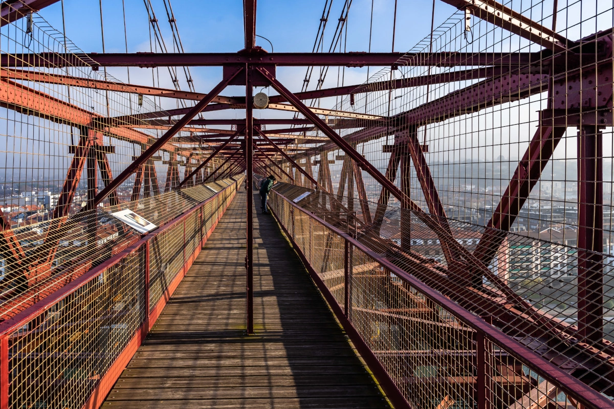 puente colgante getxo en taxi privado